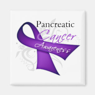 Scroll Ribbon Bauchspeicheldrüsenkrebs Bewusstsein Magnet