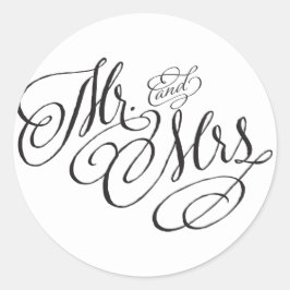 Scroll Schriftart und Frau Wedding Sticker