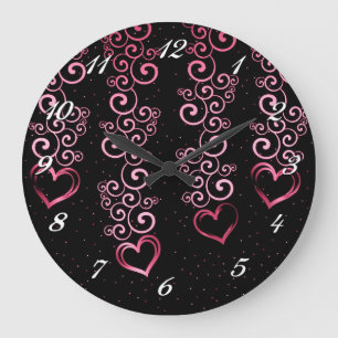 Scrollen der Weinhörer-Uhr Große Wanduhr