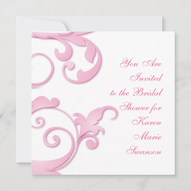 Scrollen von Wirbel Einladung (Vorderseite)