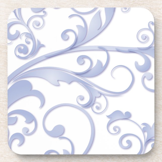 Scrollen von Wirbel Getränkeuntersetzer (Vorderseite)