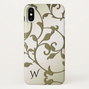 Scrolling Olive Blätter Persönlich Case-Mate iPhone Hülle