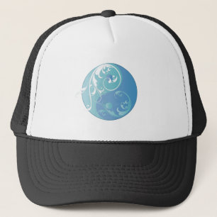 Scrolling Yin & Yang (Earth Blues) Truckerkappe