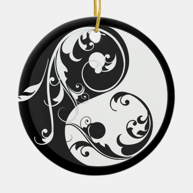 Scrolling Yin & Yang Ornament (Vorne)