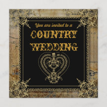 Scrolls rustikale Western Salon Hochzeit