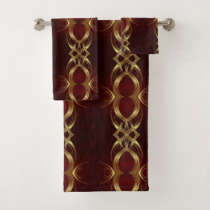 Scrollwork für klassische Stile Badhandtuch Set
