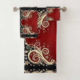 Scrollwork für klassische Stile Badhandtuch Set