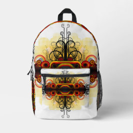Scrollwork für klassische Stile Bedruckter Rucksack