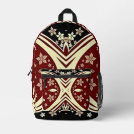Scrollwork für klassische Stile Bedruckter Rucksack