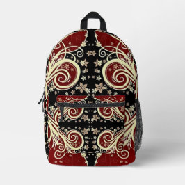 Scrollwork für klassische Stile Bedruckter Rucksack