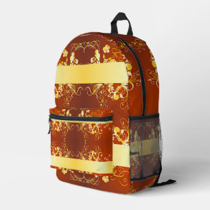 Scrollwork für klassische Stile Bedruckter Rucksack