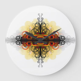 Scrollwork für klassische Stile Große Wanduhr