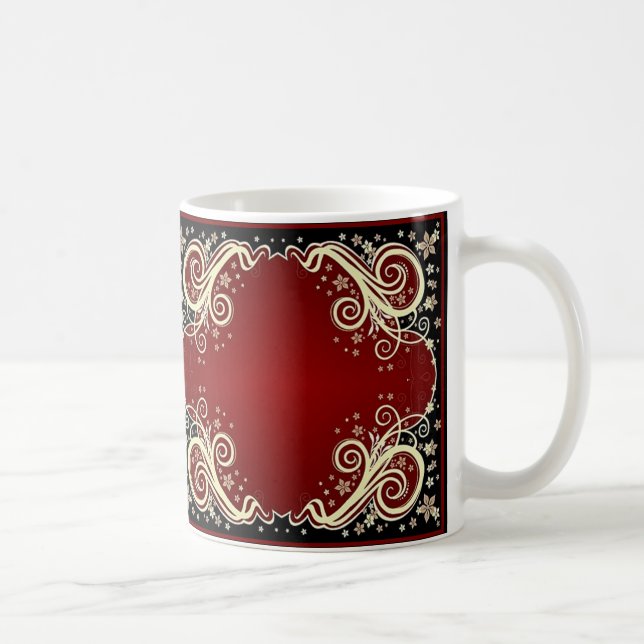 Scrollwork für klassische Stile Kaffeetasse (Rechts)