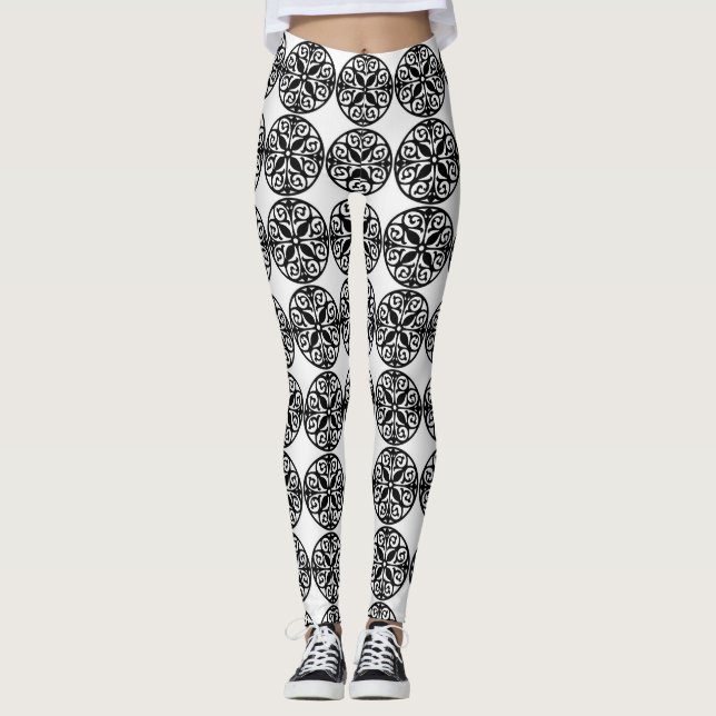 Scrollwork für klassische Stile Leggings (Vorderseite)