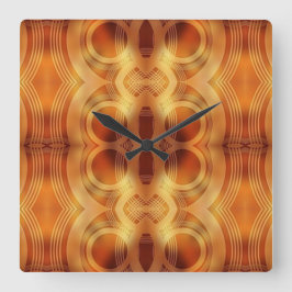 Scrollwork für klassische Stile Quadratische Wanduhr