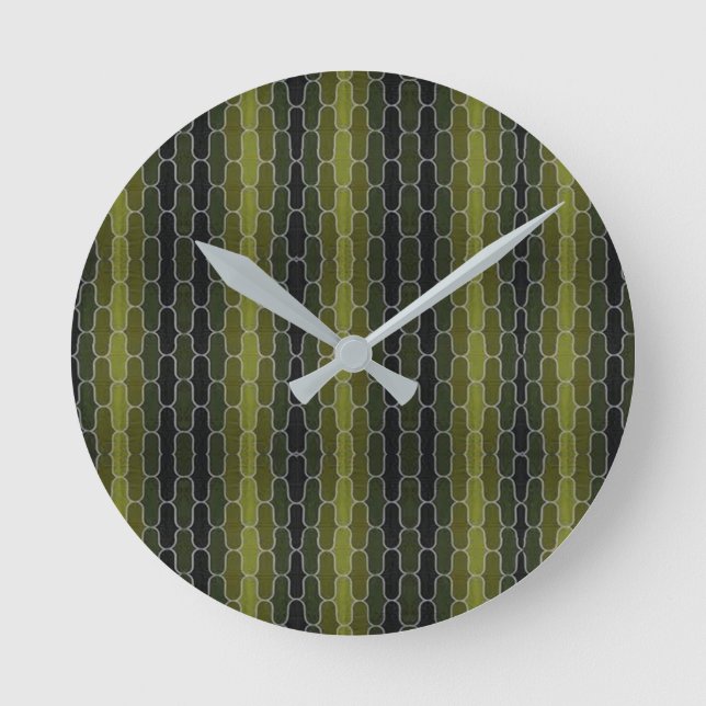 Scrollwork für klassische Stile Runde Wanduhr (Vorderseite)