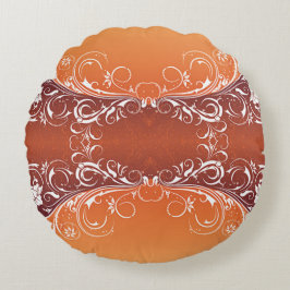 Scrollwork für klassische Stile Rundes Kissen