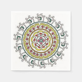 Scrollwork für klassische Stile Serviette