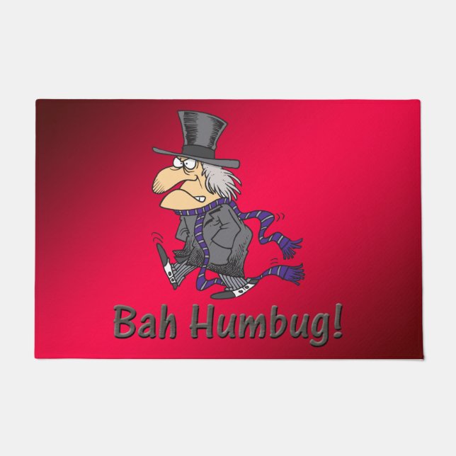 Scrooge & Bah Humbug Begrüßungsmatte Fußmatte (Vorderseite)