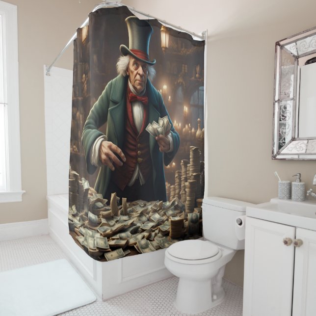 Scrooge Duschvorhang (Beispiel)