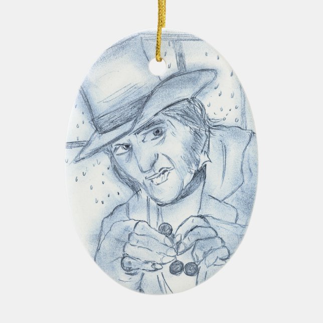 Scrooge in Blau Keramikornament (Vorne)