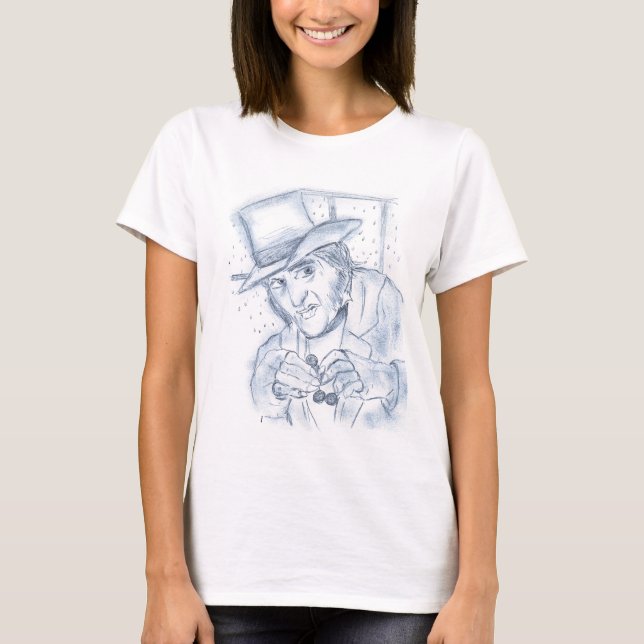 Scrooge in Blau T-Shirt (Vorderseite)