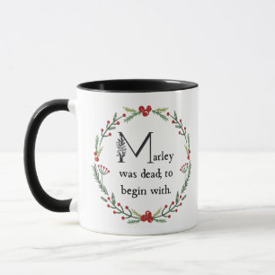 Scrooge Jacob Marley Dickens A Christmas Carol Tasse