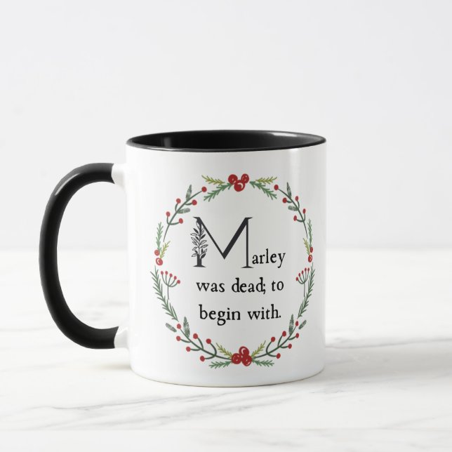 Scrooge Jacob Marley Dickens A Christmas Carol Tasse (Links)