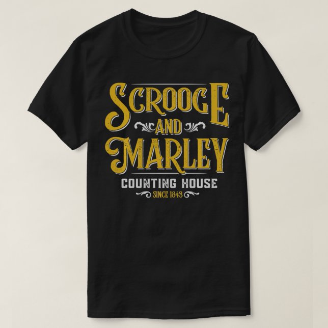 Scrooge & Marley Counting House Weihnachten T-Shirt (Design vorne)