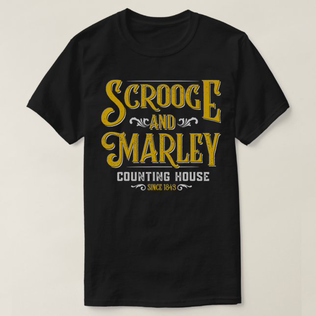 Scrooge & Marley Counting House Weihnachten T-Shirt (Design vorne)