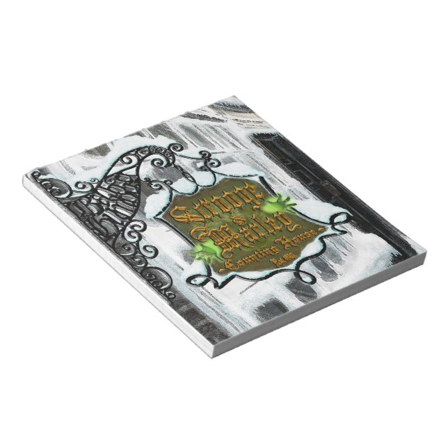 Scrooge&MarleySignScene-Notebooks Notizblock (angewinkelt)