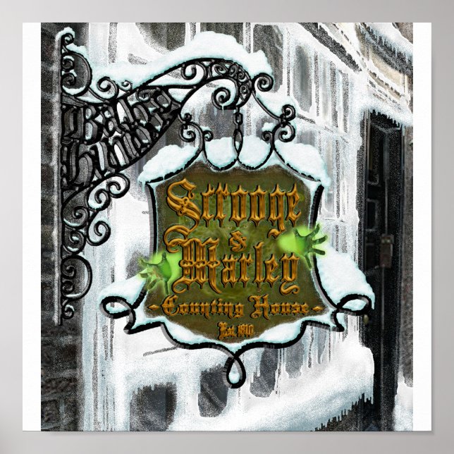 Scrooge&MarleySignScene Poster (Vorne)