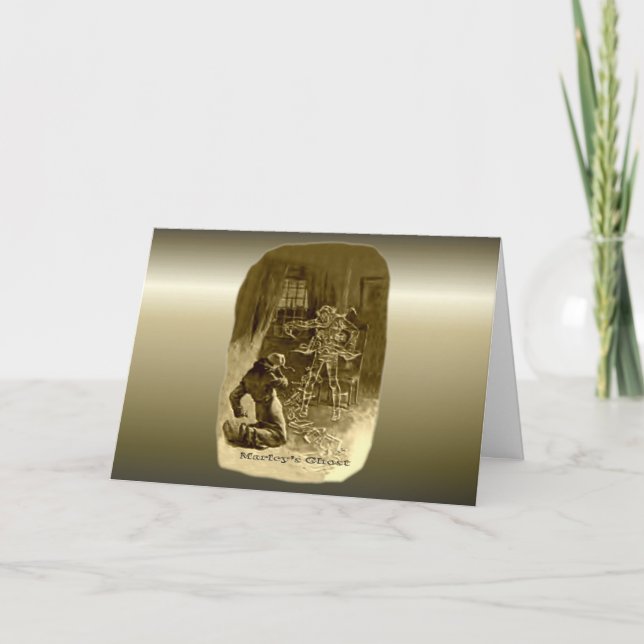 Scrooge of Christmas - Ein Weihnachtslied Feiertagskarte (Vorderseite)