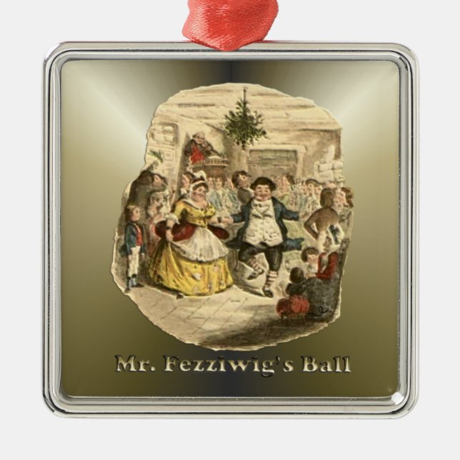 Scrooge of Christmas - Ein Weihnachtslied Silbernes Ornament (Vorne)