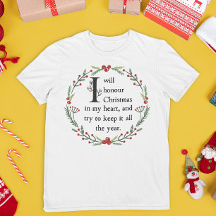 Scrooge Quote Dickens Ein Weihnachtslied Viktorian T-Shirt
