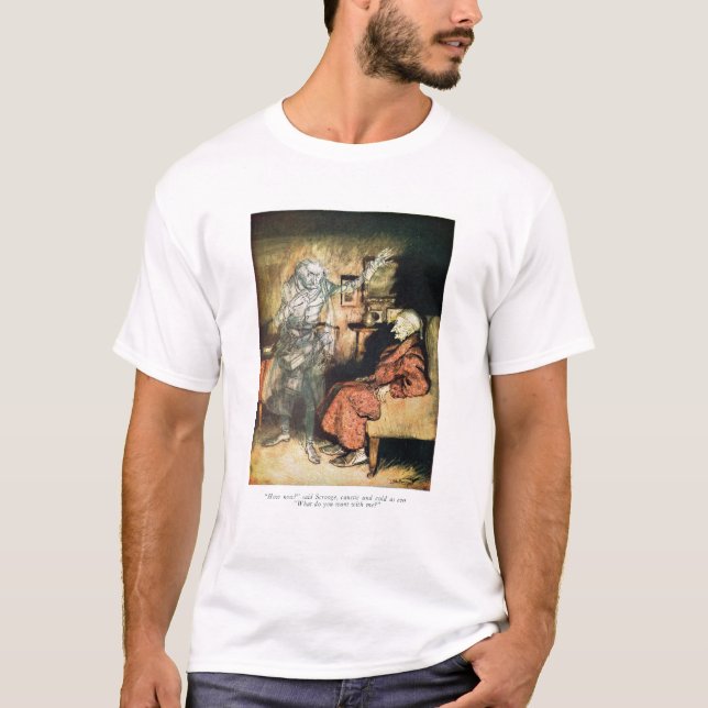 Scrooge und der Geist von Marley T-Shirt (Vorderseite)