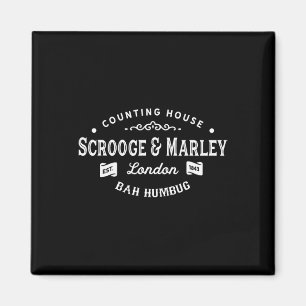 Scrooge und Marley Countryhaus Weihnachtslied Caro Magnet