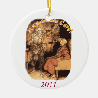 Scrooge und Marley Keramikornament