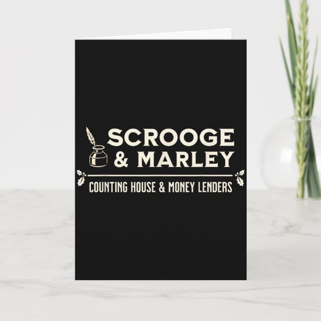 Scrooge Und Marley Zählhaus Ens  Karte (Vorderseite)