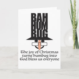 Scrooge Weihnachtskarte Karte