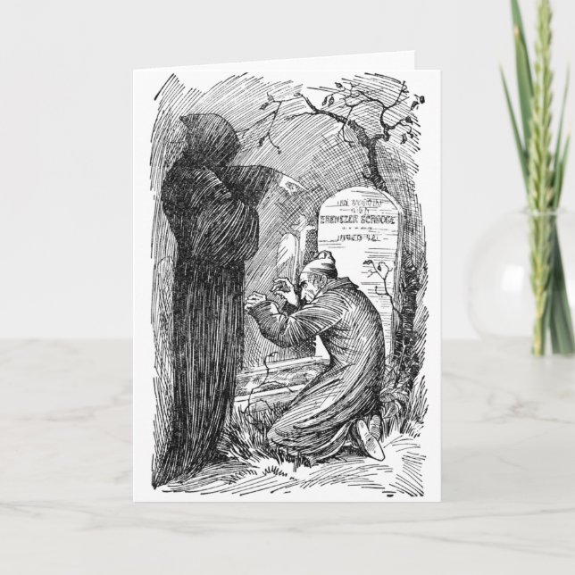Scrooges Grab Feiertagskarte (Vorderseite)