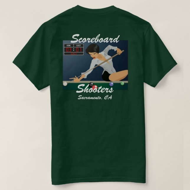 Scroreboard_Shooters Team T T-Shirt (Design Rückseite)