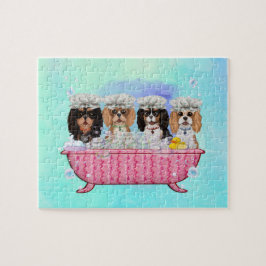 Scrub-a-Dub-Dub-Four Cavaliers in a Tub Puzzle