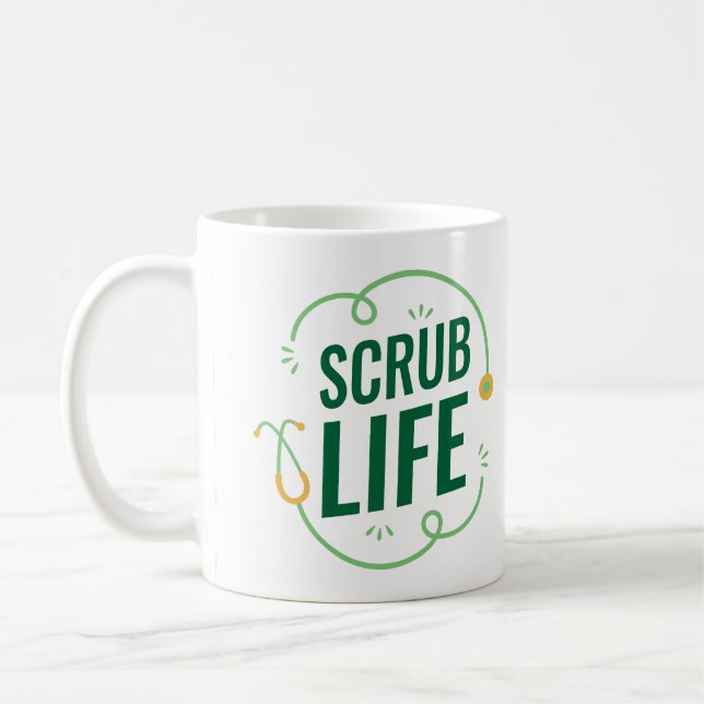 Scrub Life Mug – Fun Gift for Nurses & Medical Sta Kaffeetasse (Links)