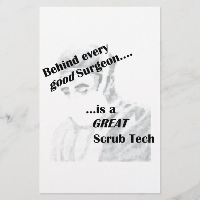 Scrub Tech Briefpapier (Vorderseite)