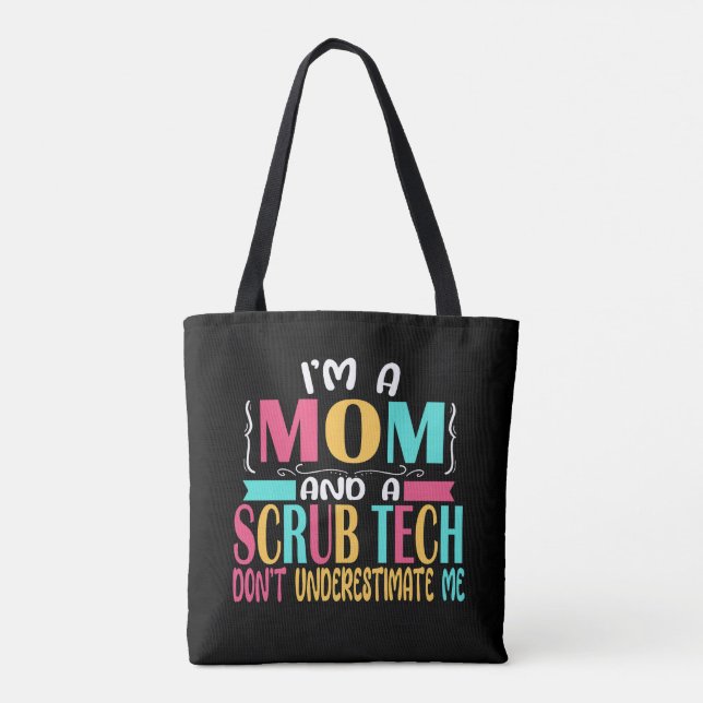 Scrub Tech Mama Surg Technologe Geschenk (Rückseite)