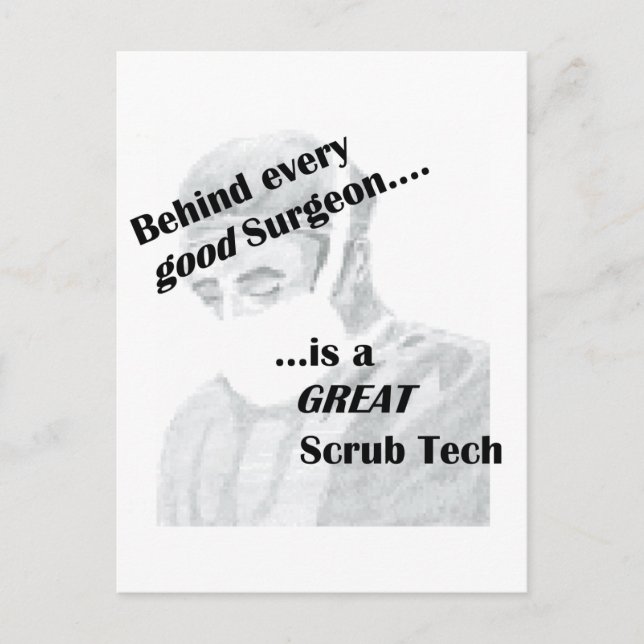 Scrub Tech Postkarte (Vorderseite)