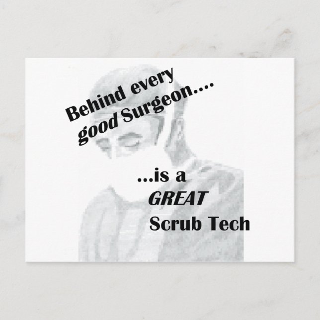 Scrub Tech Postkarte (Vorderseite)