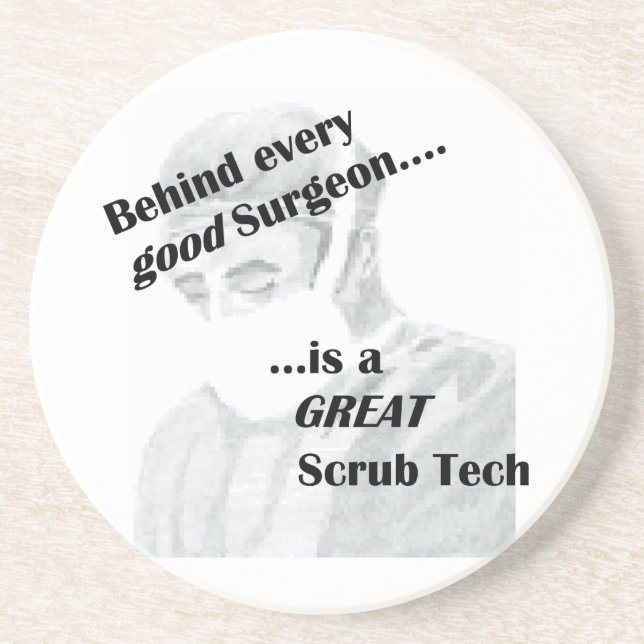Scrub Tech Sandstein Untersetzer (Vorne)