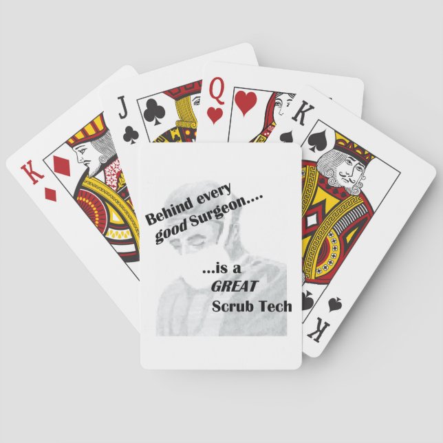 Scrub Tech Spielkarten (Rückseite)